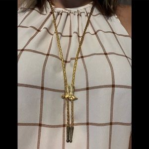 Western Leather Bolo Necktie